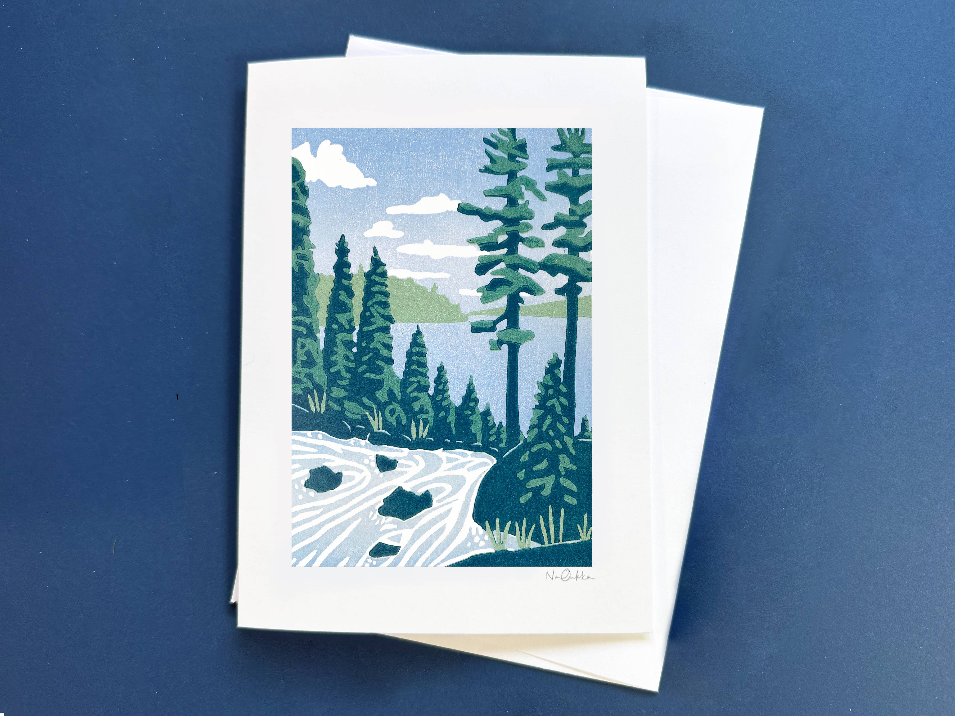 Nan Onkka Prints - Wholesale Everyday Greeting Card - Backcountry Spring Blank Greeting Card2