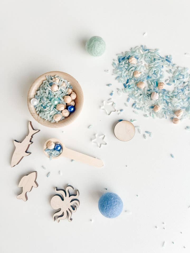 Sensory Kit – Ocean + Sea – Pour + Play Jar for wholesale by Eye Spy Club