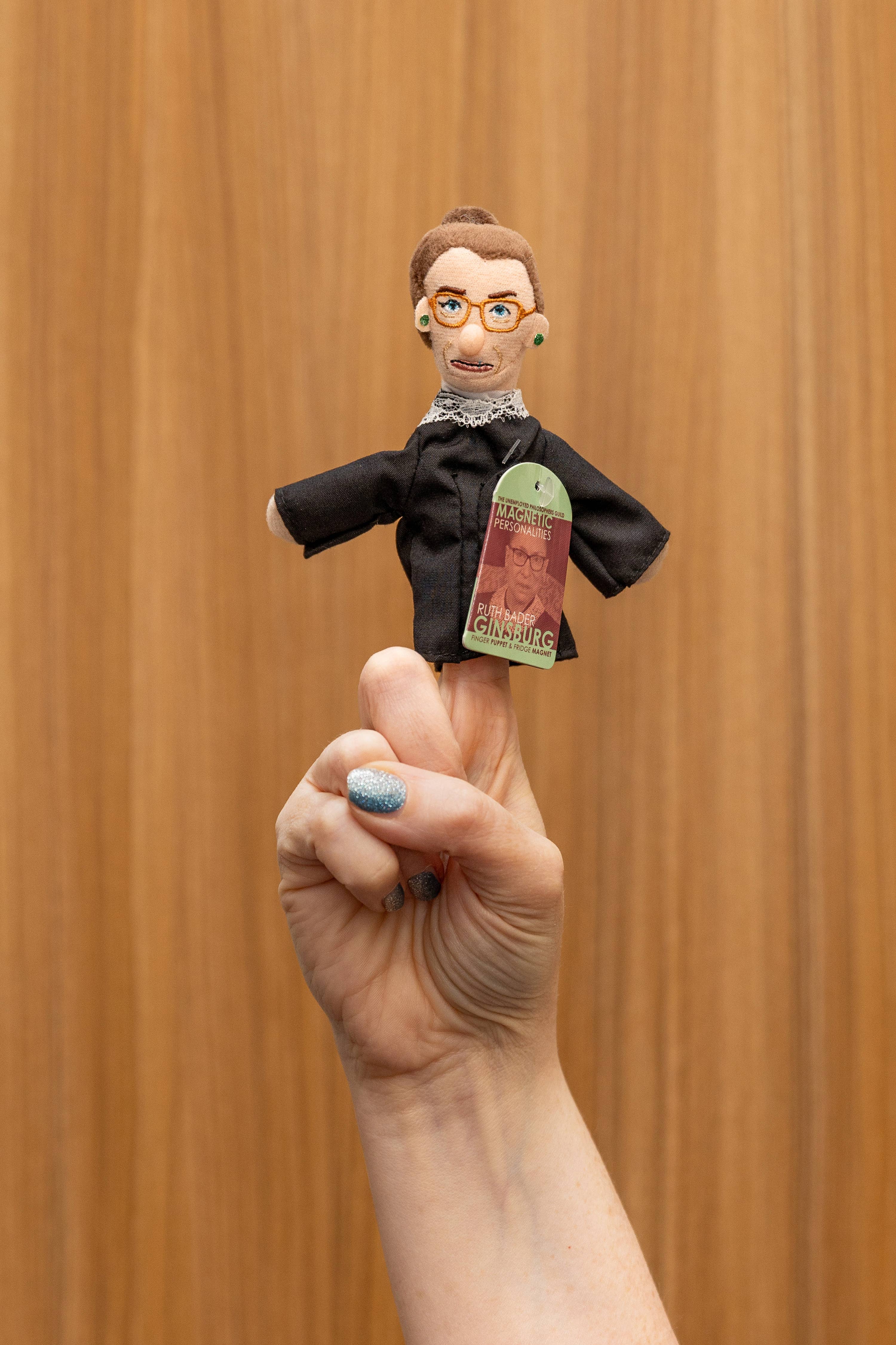 Unemployed Philosophers Guild - Wholesale Finger Puppet - Kids & Baby - Ruth Bader Ginsburg Finger Puppet1