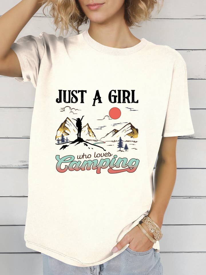 Bara en tjej som älskar camping för wholesale av M & R Fearless Designs