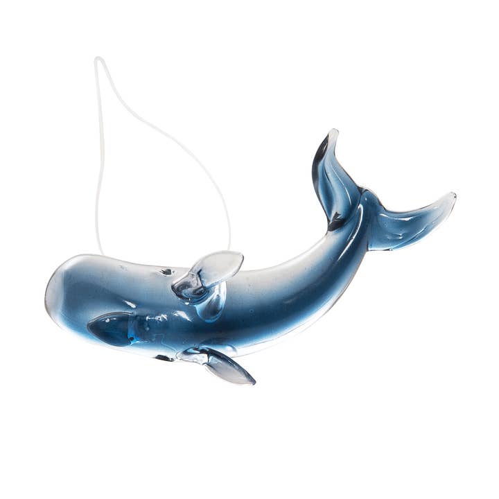 C&F Home - Vente Objets de décoration - Décoration en verre de Noël en forme de baleine0