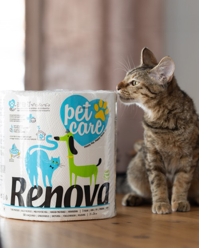 Renova - Wholesale Paper Towels - Pet Care Multipurpose Roll2