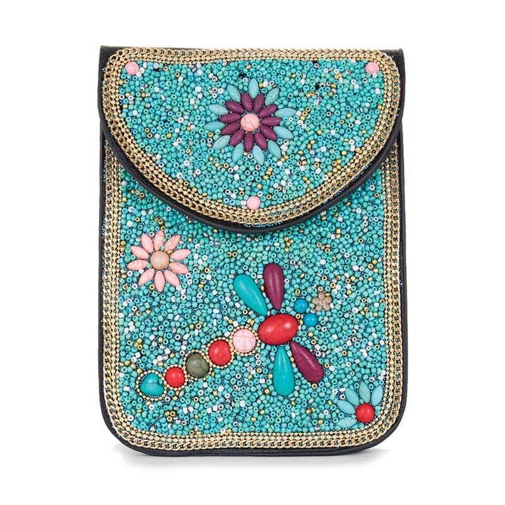 22 Tote - Vendita all'ingrosso Borsa a tracolla - Donna - Borsa a tracolla per cellulare in pelle vegana con perline7