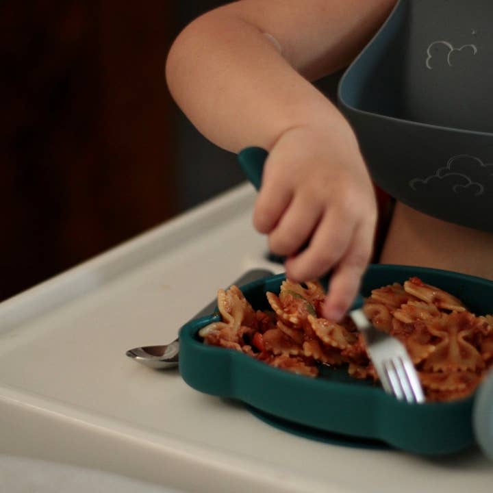 Soina - Wholesale Flatware Set - Kids & Baby - Cutlery set fork/spoon/knife (Grey P./Blue no2