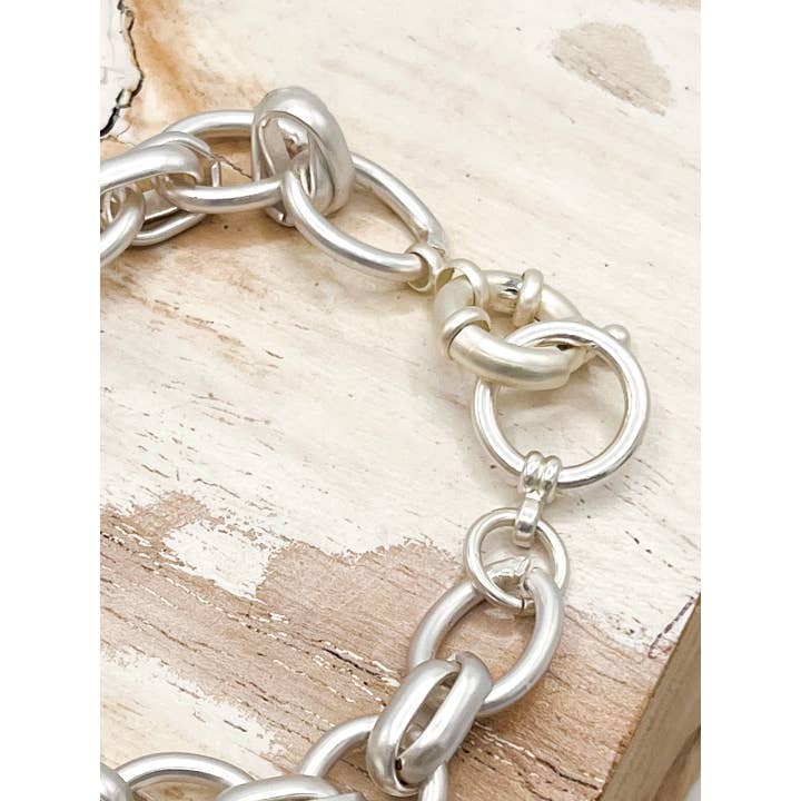 Jess & Lou - Wholesale Schakelarmband - Kettingarmband met meerdere schakels in antieke look, mat BR182MATT1