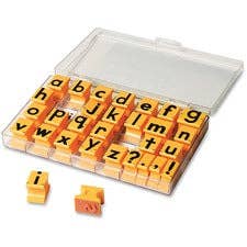 Everyday Supply Co - Wholesale Rubber/Decorative Stamp - Lowercase Alphabet Stamps - 30 Piece Set