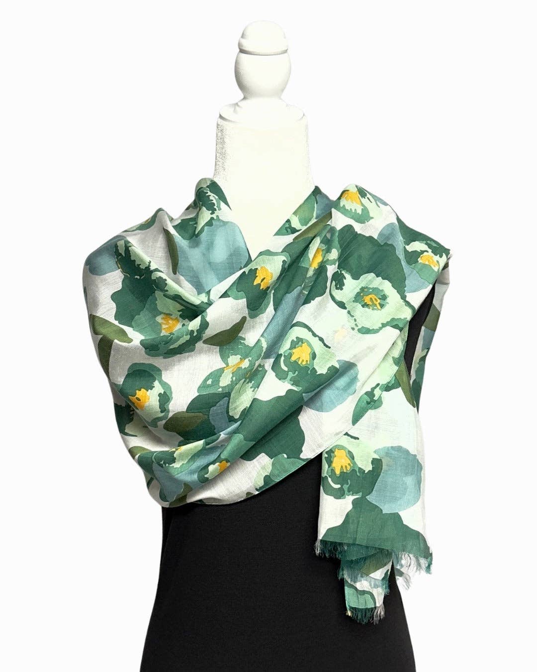 Humble Hilo – Cachecol - Mulher por atacado – Lenço Humble Hilo com arte de papoulas vetoriais16