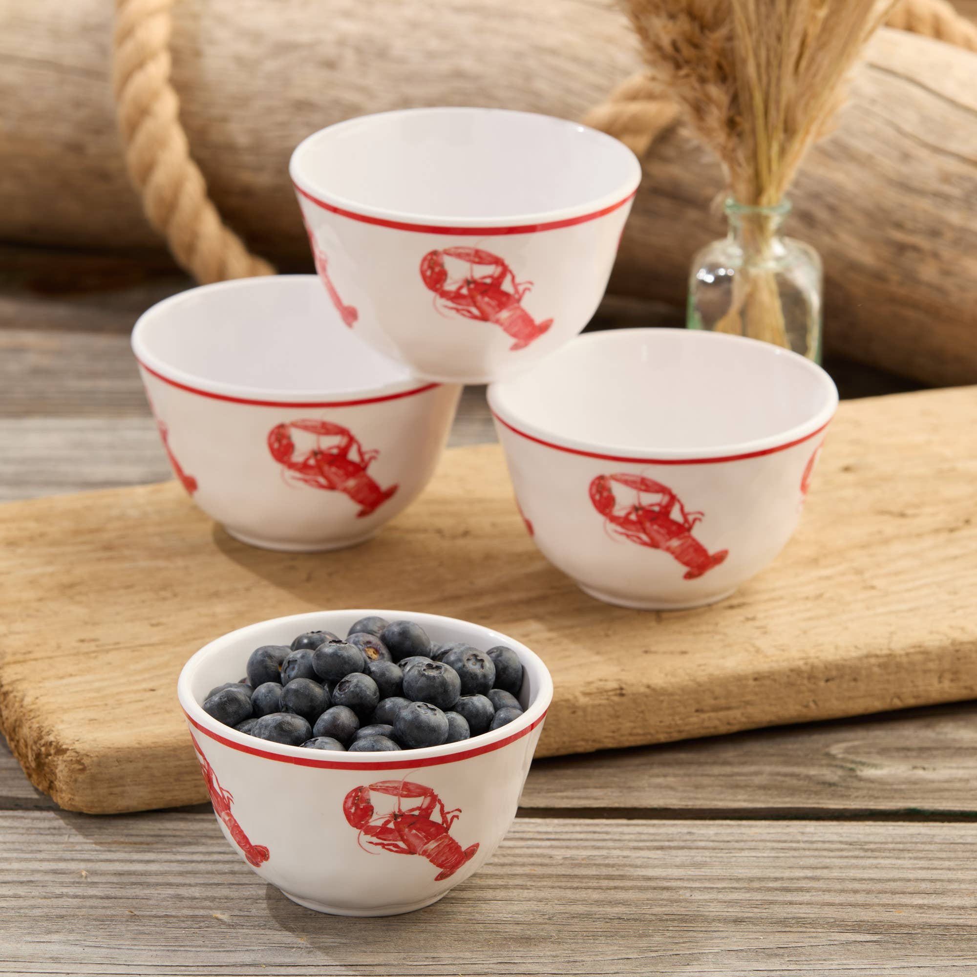 Certified International - Wholesale Condiment/Dip Bowl - Beach House Lobster Set of 4 4in Dipping Bowls3