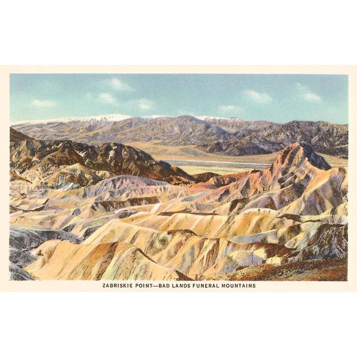 Art Print CD-210 Zabriskie Point, Death Valley for wholesale by Found Image Press
