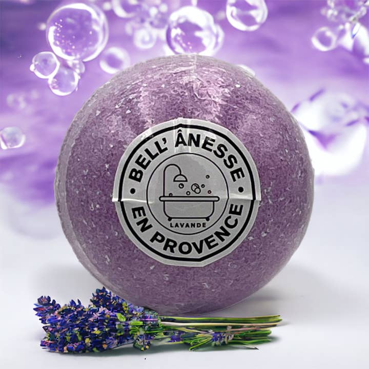 180g Lavender Bath Bomb for wholesale by Bodensee Cosmetics