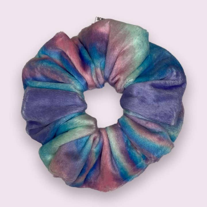 Oil Spill Weiches und flauschiges Haargummi für den Großhandel von Scrunchie Shop