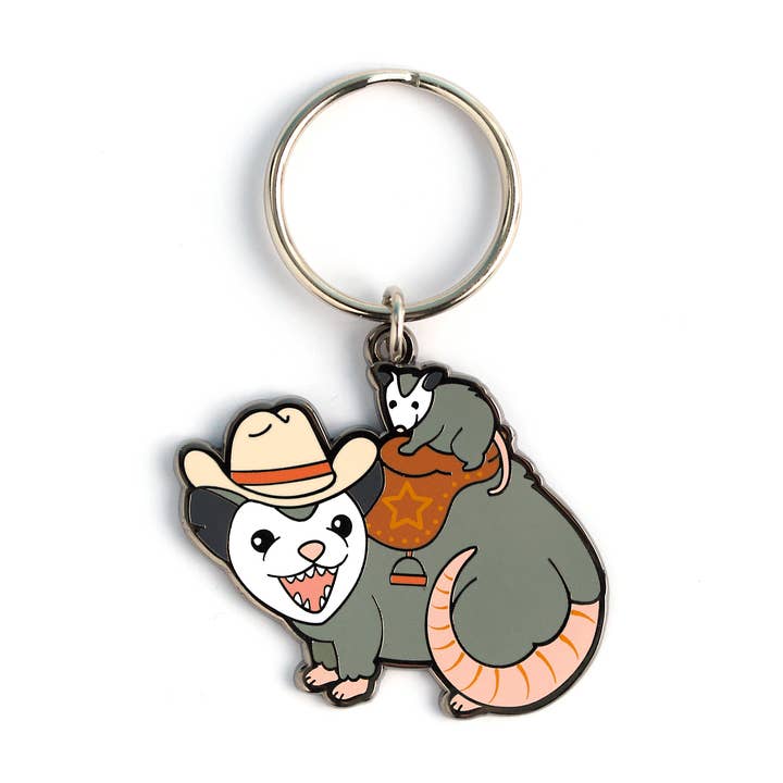 Possum Posse Keychain for wholesale by LuxCups Creative