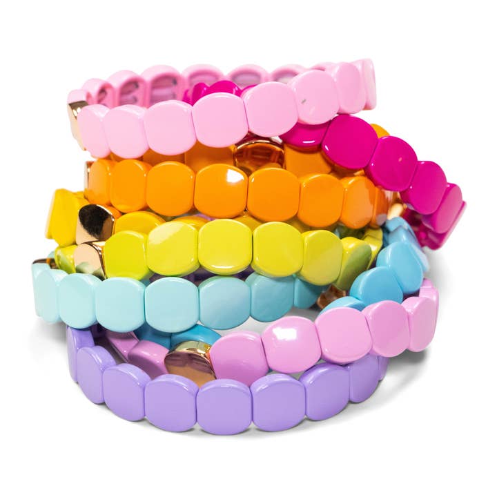 Malibu Sugar – wholesale Beaded bracelet – Sweet Tart Tile Bracelets in Assorted Colors14