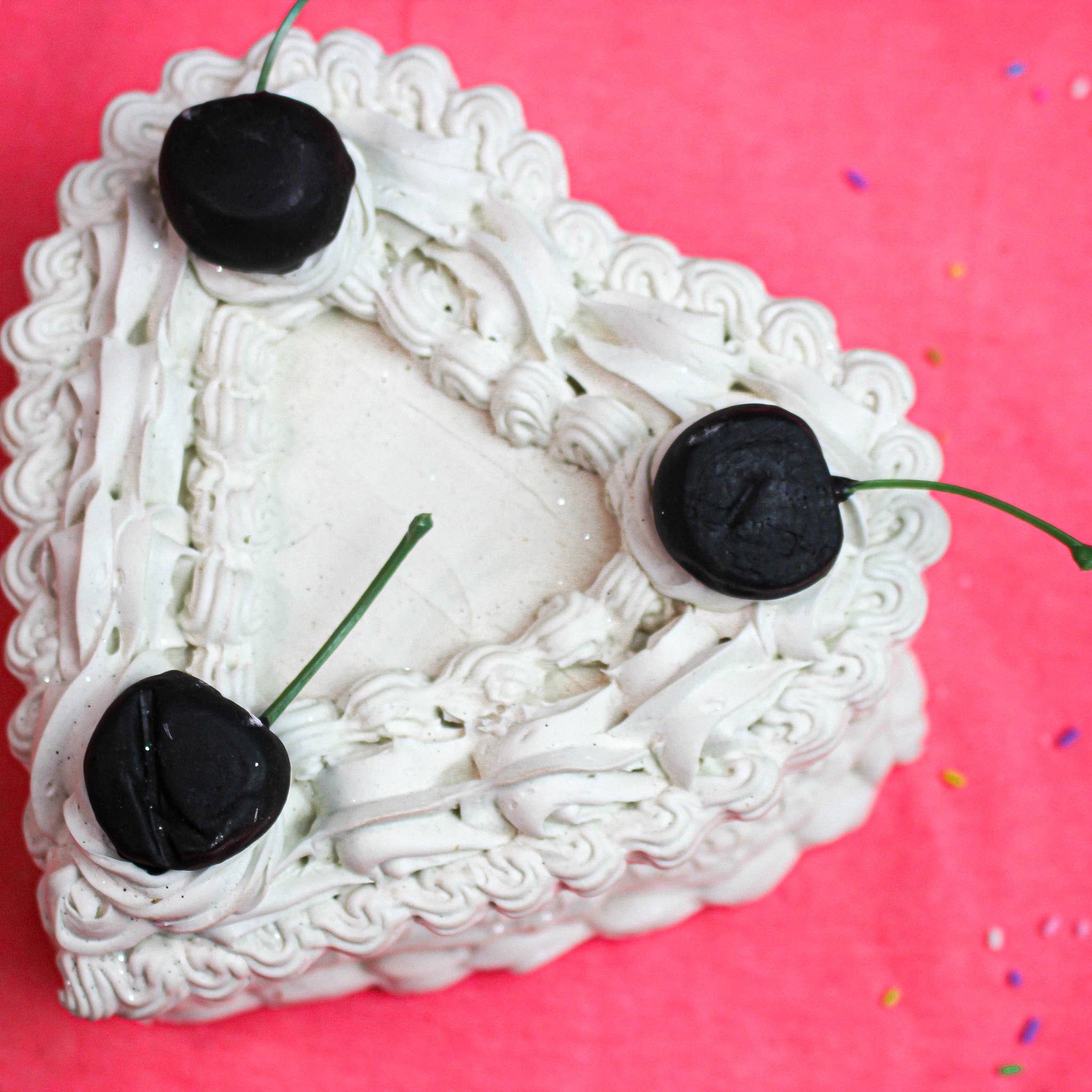 I Thought That Was Cake - Wholesale Decorative Box - White Cake Box with Black Cherries0