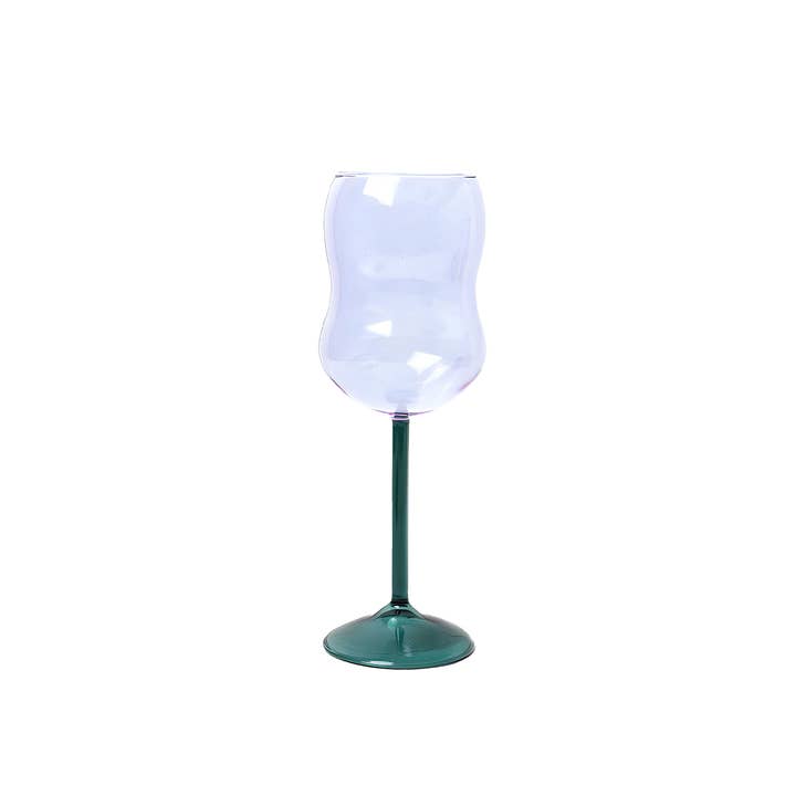 "Bubble" Coloured Wine Glass - Purple for wholesale by TUTU Home