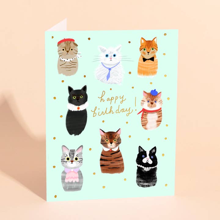 PARTY CATS - Cartão de Aniversário por atacado de Carolyn Suzuki