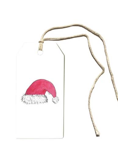 Étiquettes cadeaux pour chapeau de Père Noël pour la vente par k.Patricia Designs