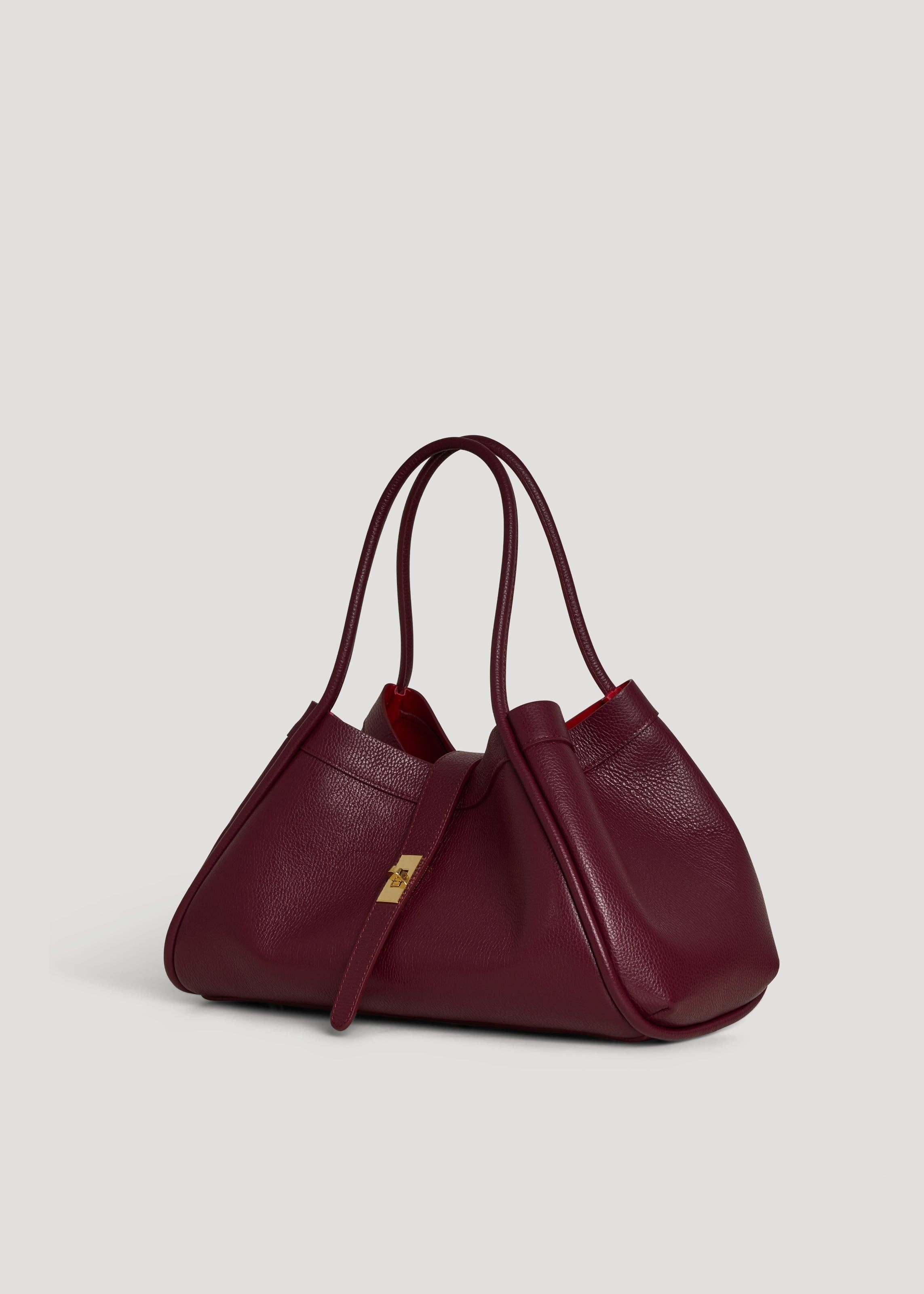 Prestige Milano - Wholesale Tote Bag - Women's - Borsa Mayfair in pelle Togo bordeaux4