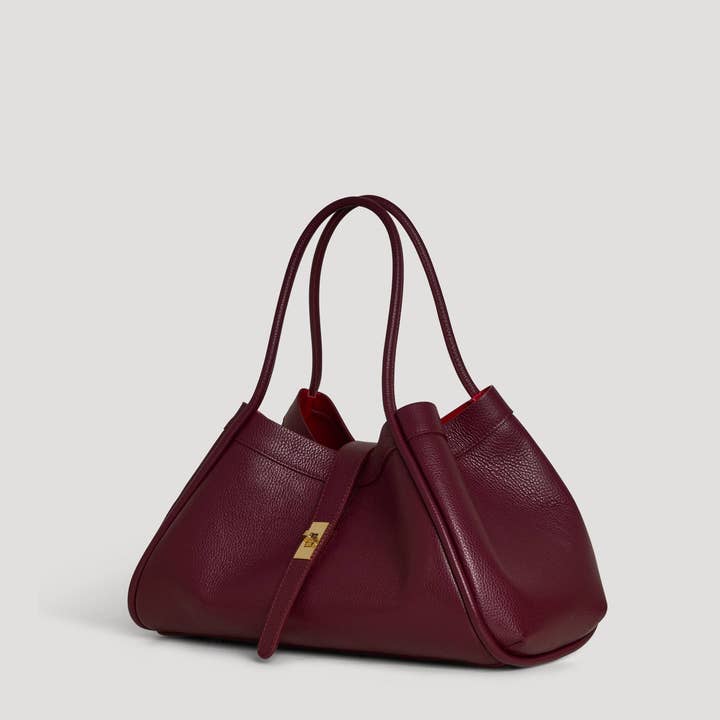 Prestige Milano - Wholesale Tote Bag - Women's - Borsa Mayfair in pelle Togo bordeaux4
