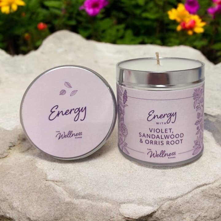 Violeta, Sándalo y Raíz de Lirio - Vela de Bienestar Energético para venta al por mayor de Potters Crouch Candles