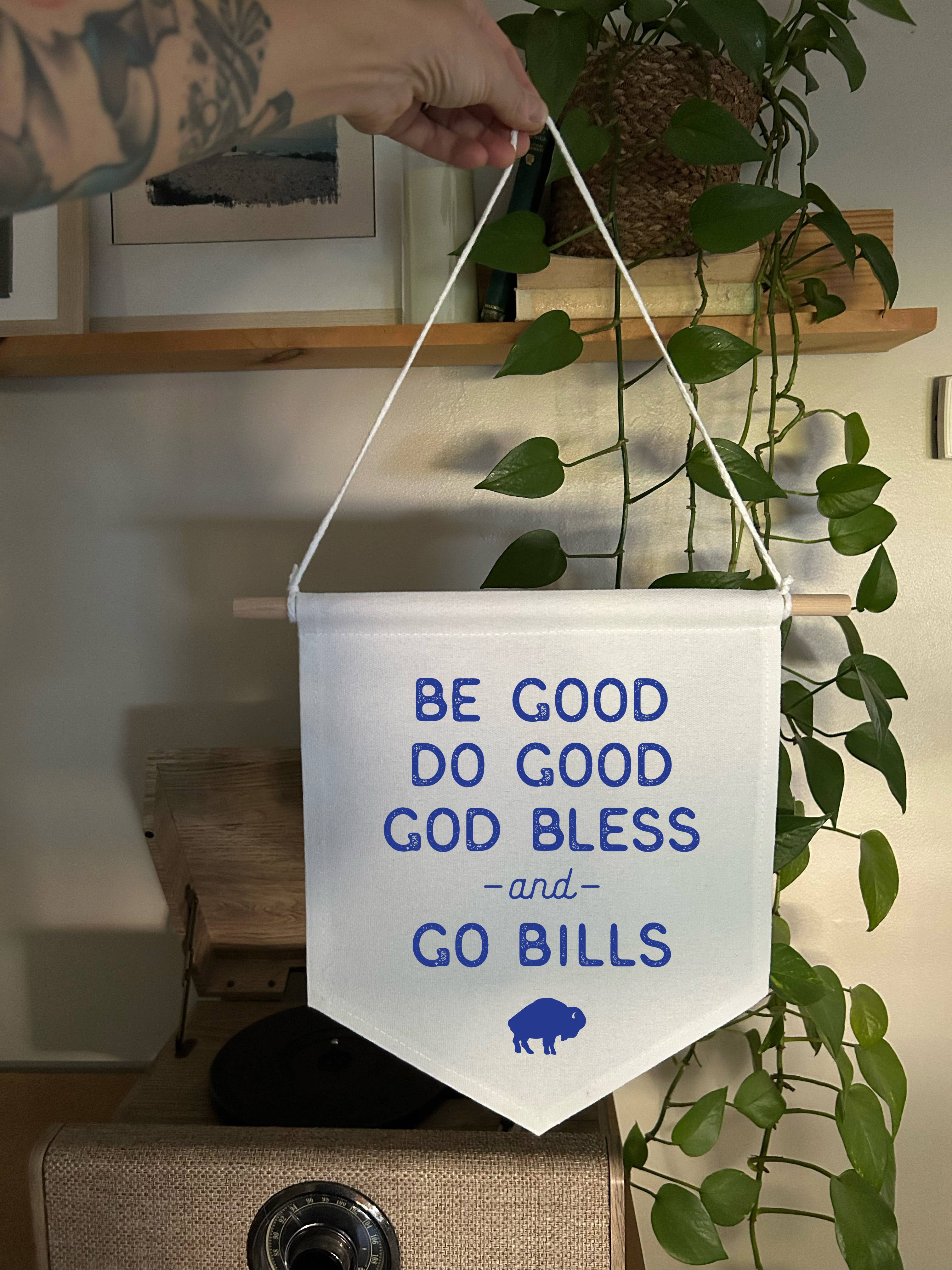 Perfect Day Print Co - Wholesale Banner - Go Bills Josh Allen Quote Buffalo Canvas Sign Wall Decor2