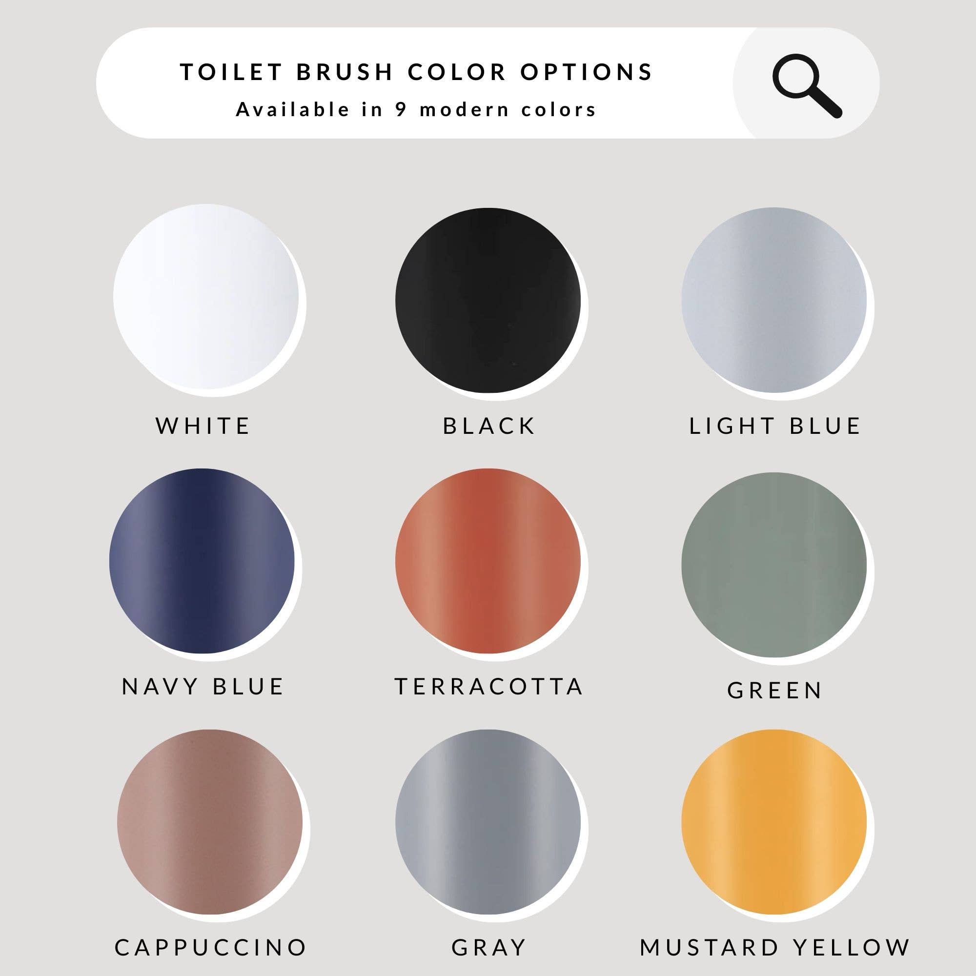 Evideco French Home Goods - Wholesale Toilet Bowl Brush - Metal Toilet Brush and Holder Set With Bamboo Lid8