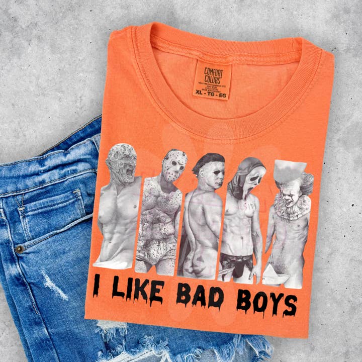 I like bad boys tee for wholesale by Evelyn Rena co