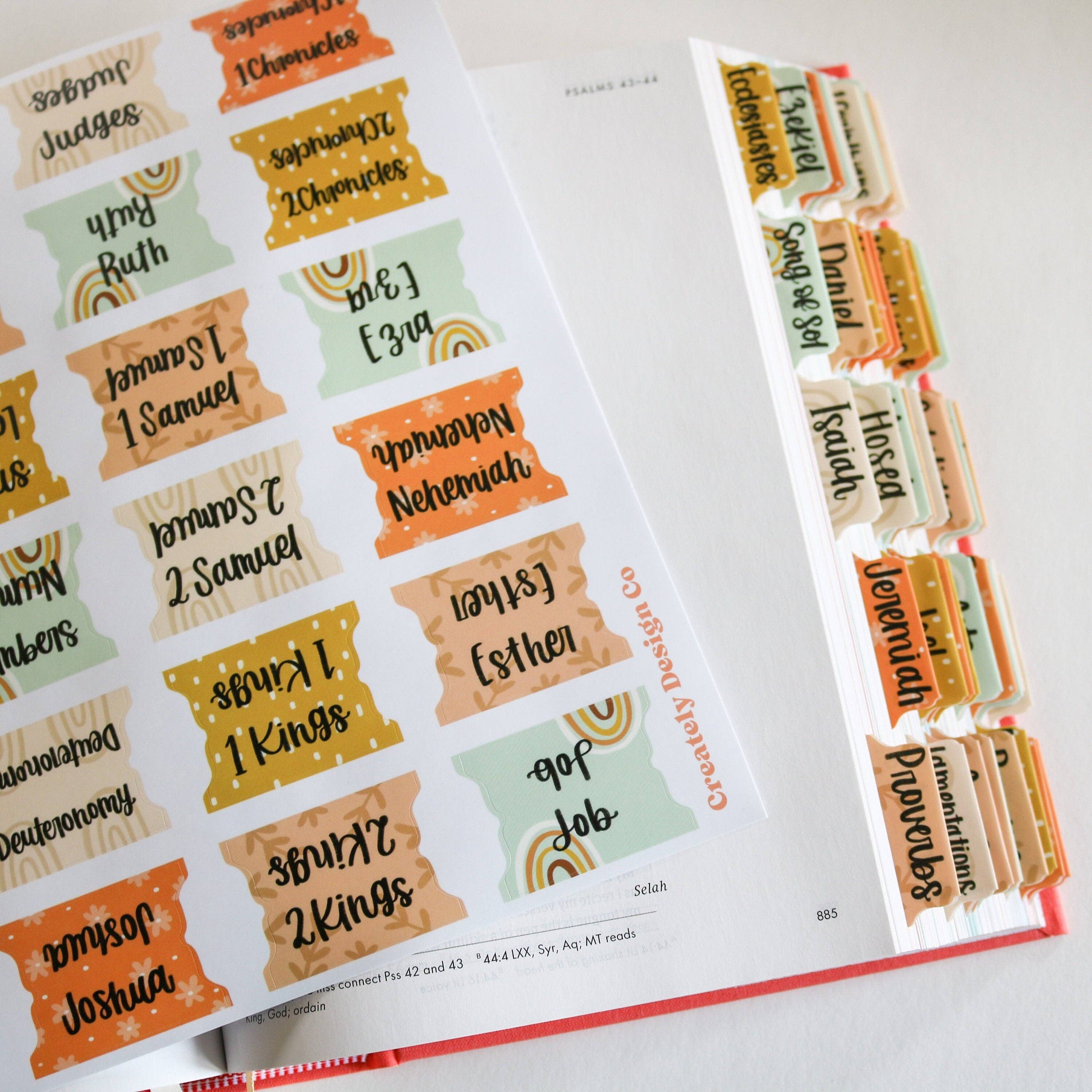 Creately Design Co. LLC - Wholesale Sticker - Boho Bible Tabs5