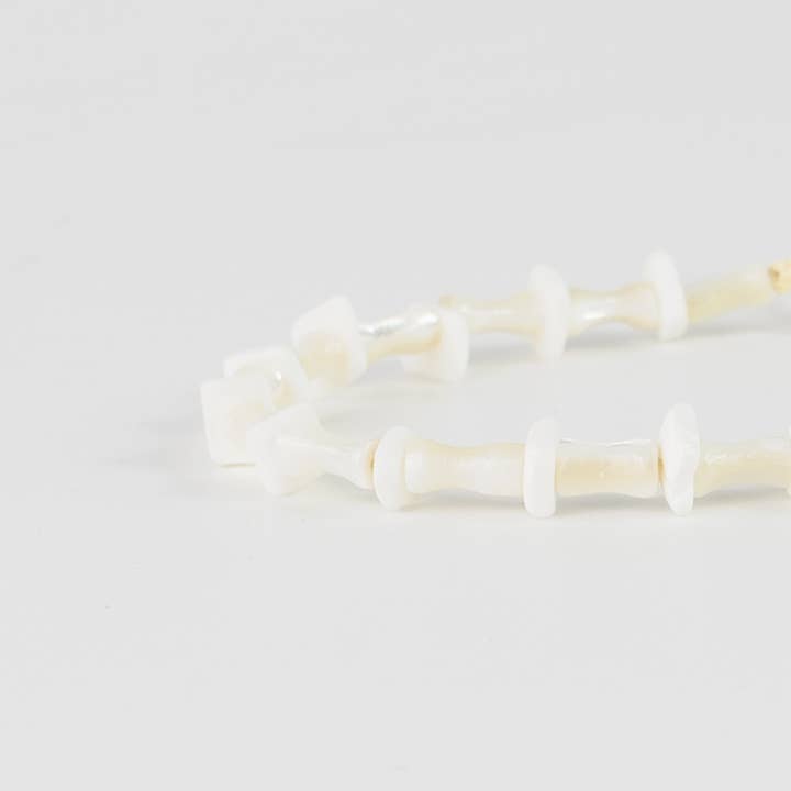 Pineapple Island - Wholesale Anklet - White Beaded Surfer Anklet, Surf Anklet by Koh Surf
