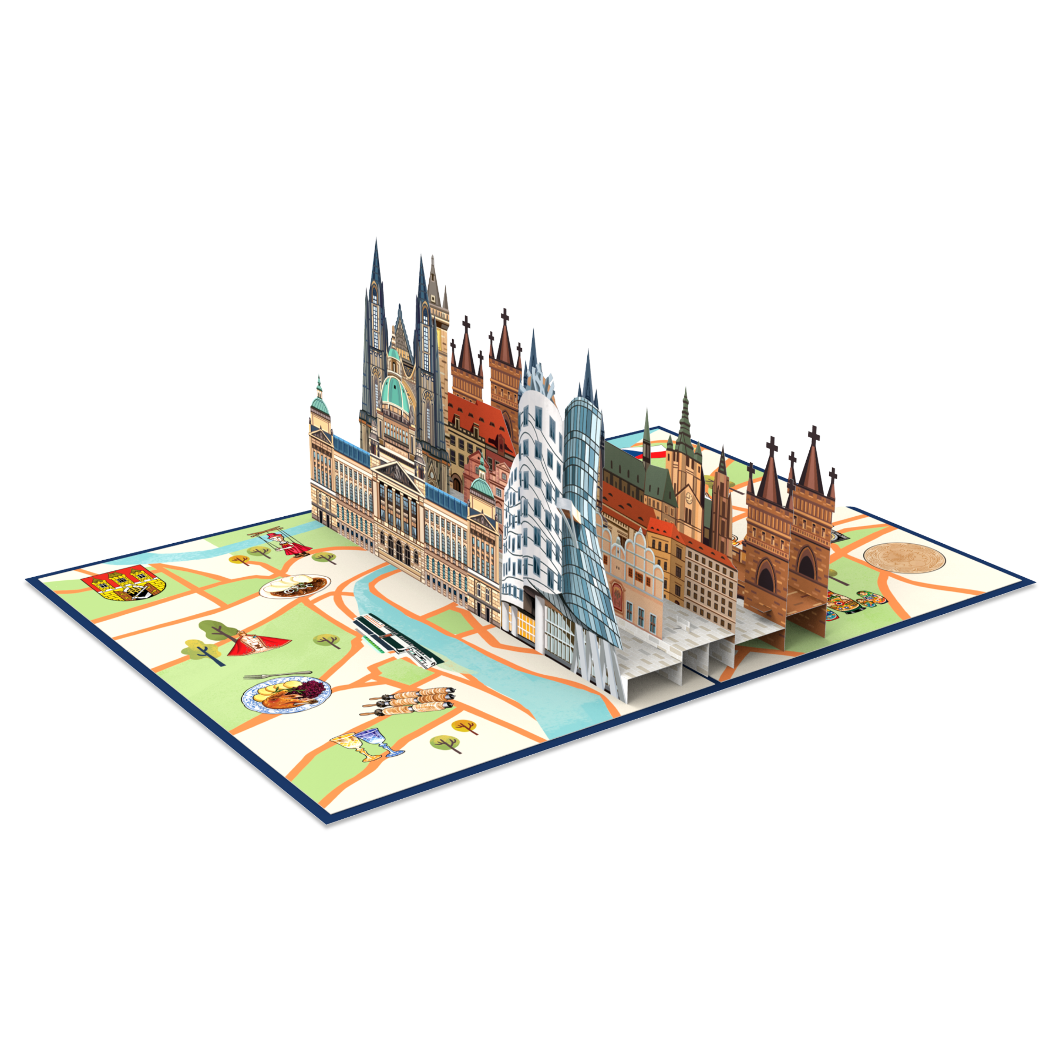 papercrush - Wholesale Everyday Greeting Card - Prague Pop-Up Card4