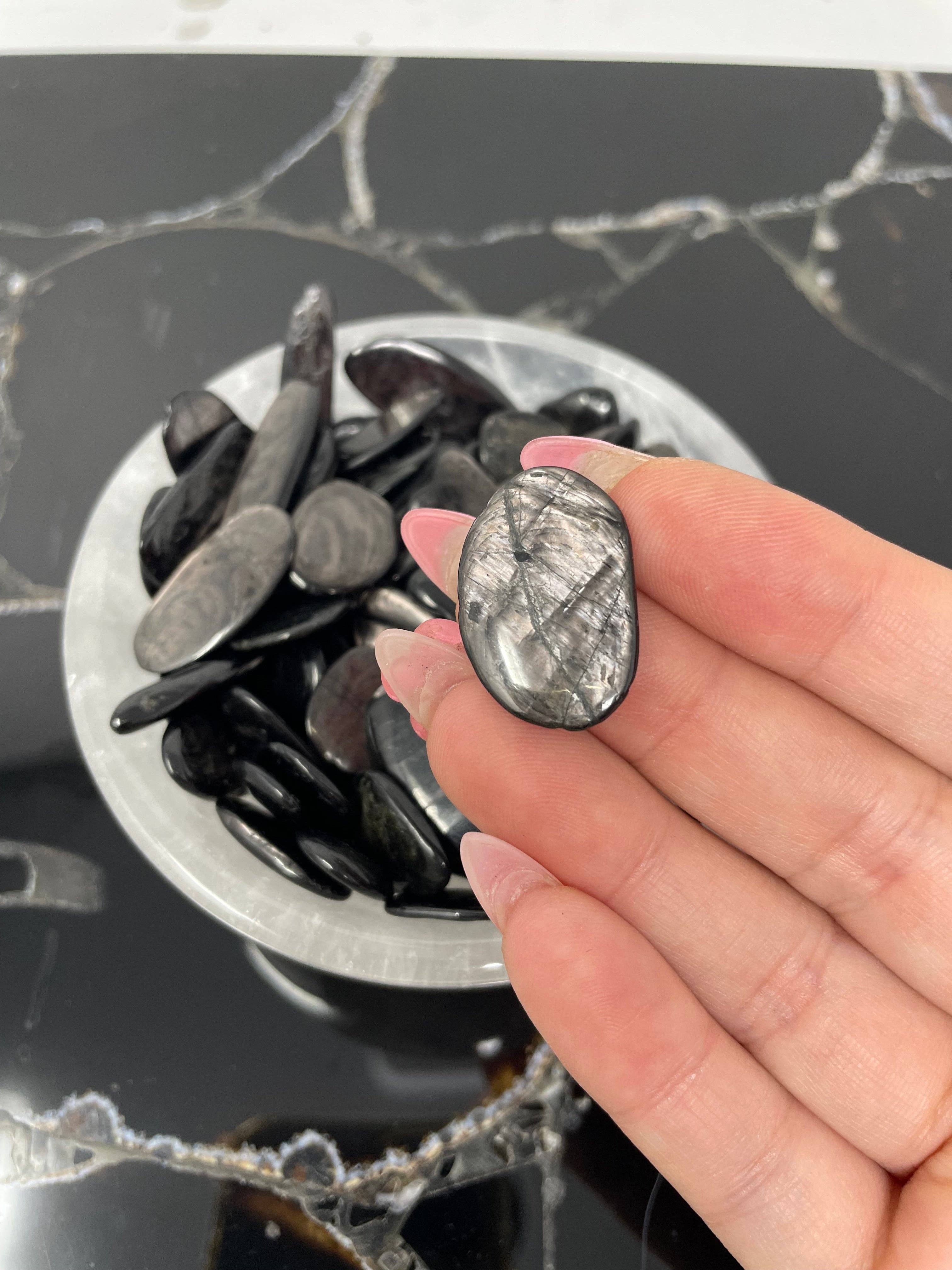 The Crystal Tabby - Venta al por mayor Piedras/cristales espirituales - Fragmentos de hiperestena - bolsa de 1/2 libra (227 g)2