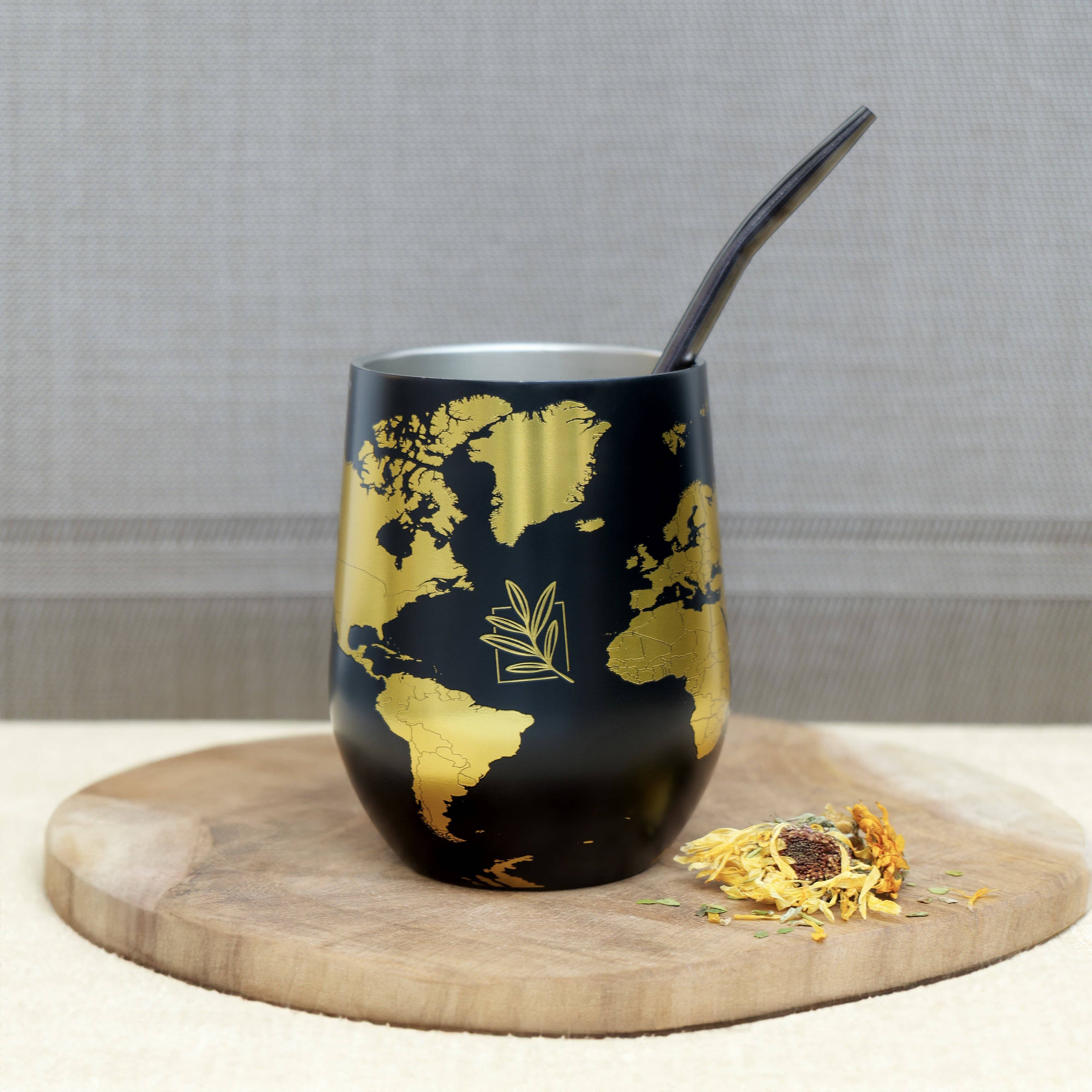 ORIGINAL MATE - Wholesale Geïsoleerd drinkgerei - Mundo thermoskalebas met bombilla2