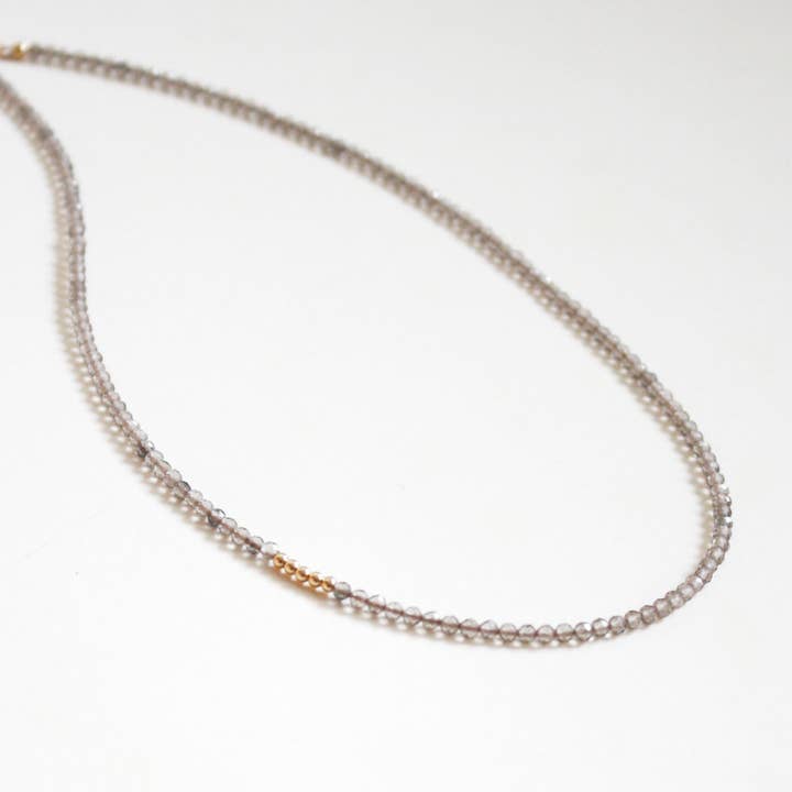 Choker-Halskette aus Rauchquarz für den Großhandel von Hooks and Luxe