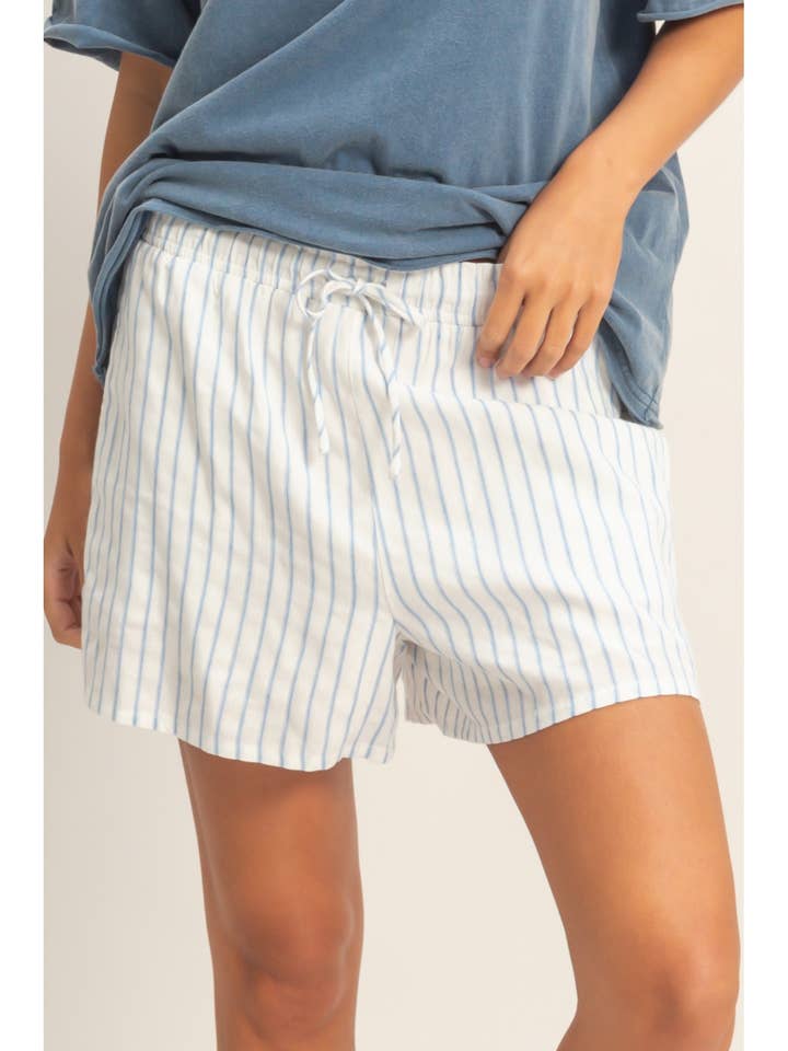 Striped Drawstring Shorts for wholesale by HYFVE