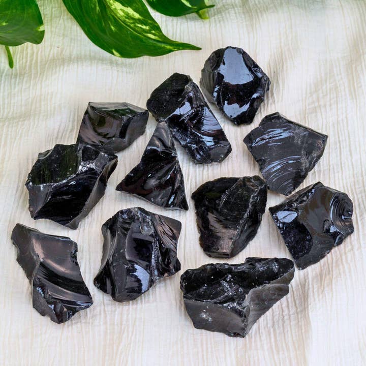 Black Obsidian Raw. 1lb. for wholesale by Down To Earth