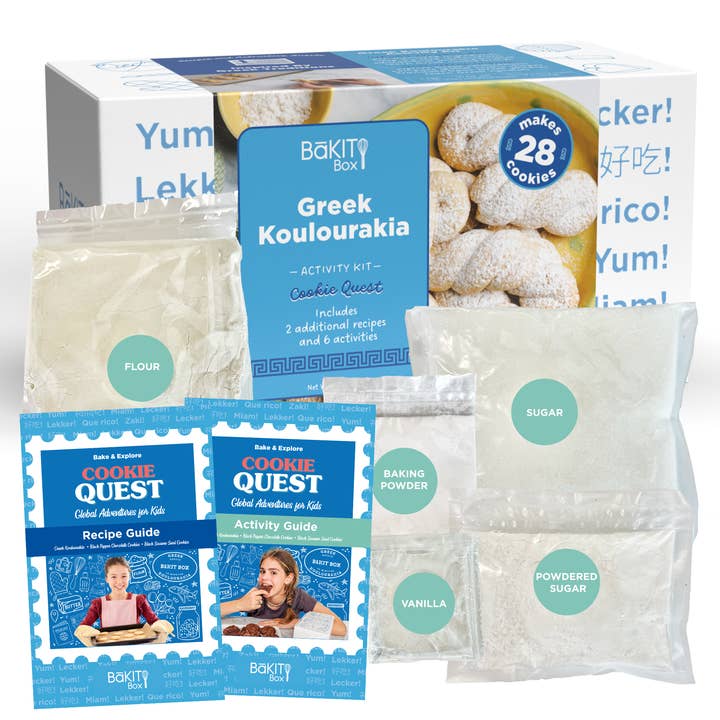 Greek Koulourakia Cookies Activity Kit for wholesale by BaKIT Box