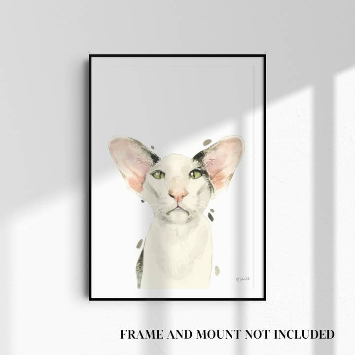 Robert James Hull - Wholesale Art Print - Oriental Shorthair Cat A4/Letter Print Gifts for Child