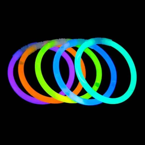 K & S WHOLESALE INC - Wholesale Light-up toy – Kids & baby - 11" Glow in the Dark Bracelet Stick (8Pcs Pack) / 144 CT1