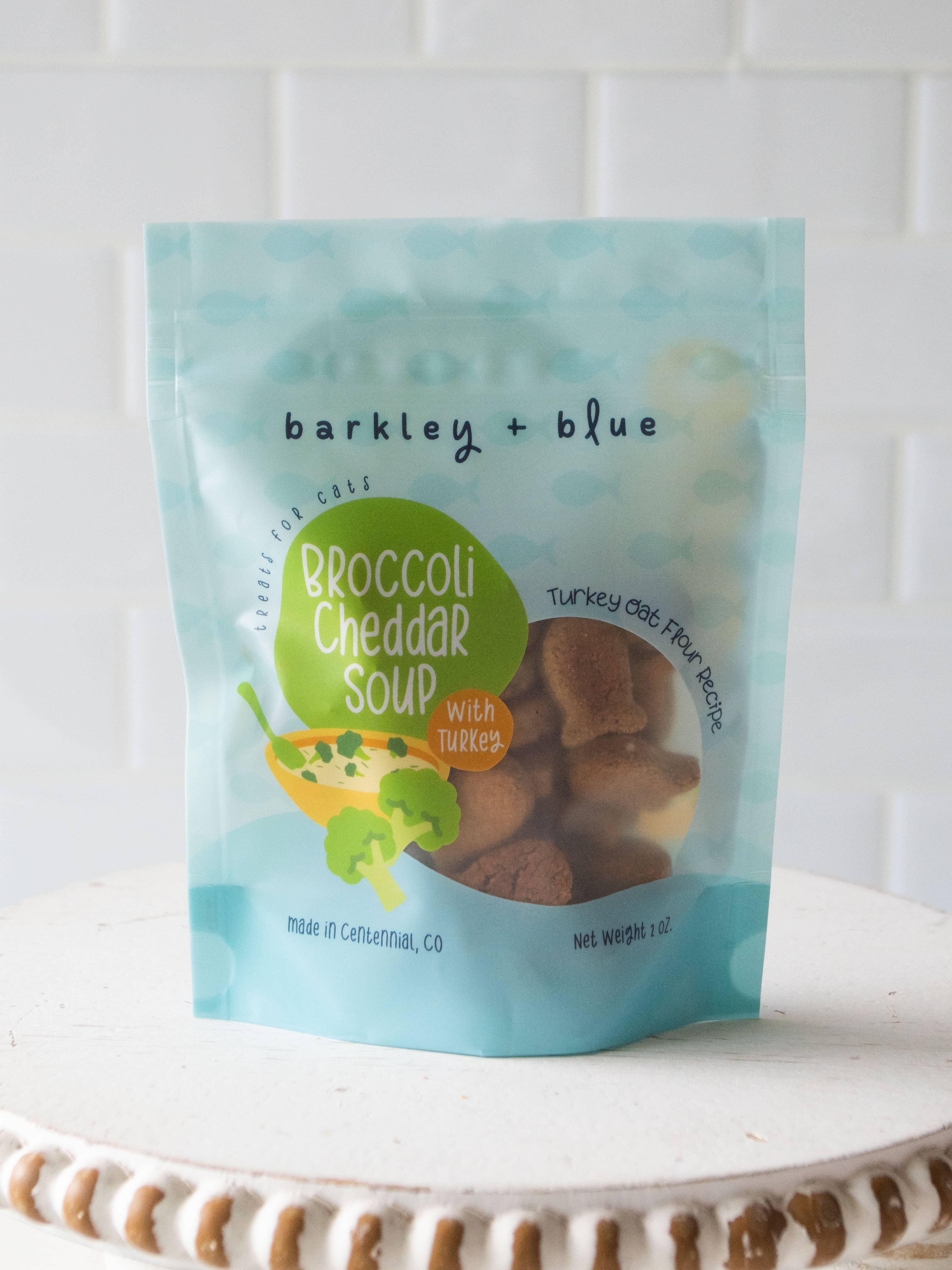 Barkley & Blue - Wholesale Pet Treats - Cat - Broccoli Cheddar Soup Cat Treats - Cat Treat Biscuits