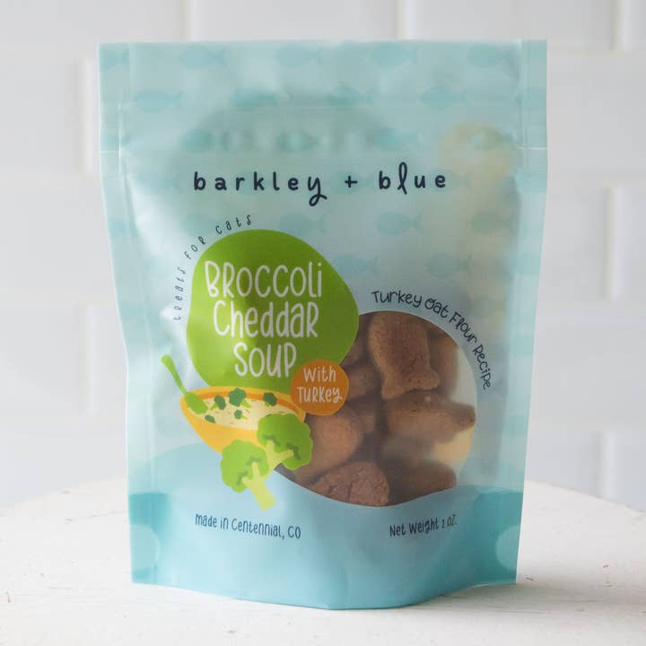 Barkley & Blue - Wholesale Pet Treats - Cat - Broccoli Cheddar Soup Cat Treats - Cat Treat Biscuits0