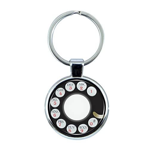 City Souvenirs - Vente Porte-clés – unisexe - Porte-clés de téléphone rotatif à l'ancienne