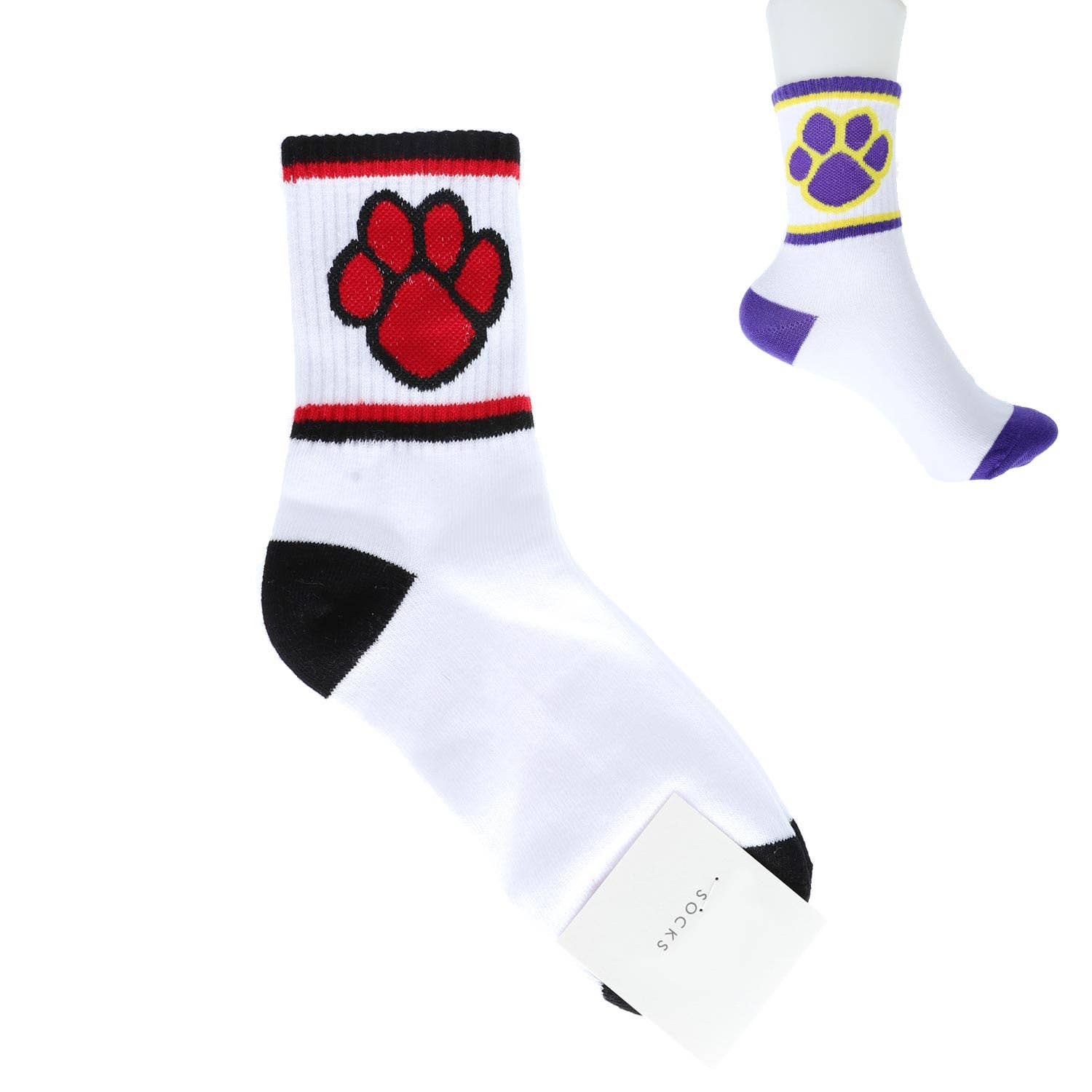 SP Sophia Collection - Vente Chaussettes – femme - Chaussettes ras du cou en tricot de coton à imprimé unique pour femmes2