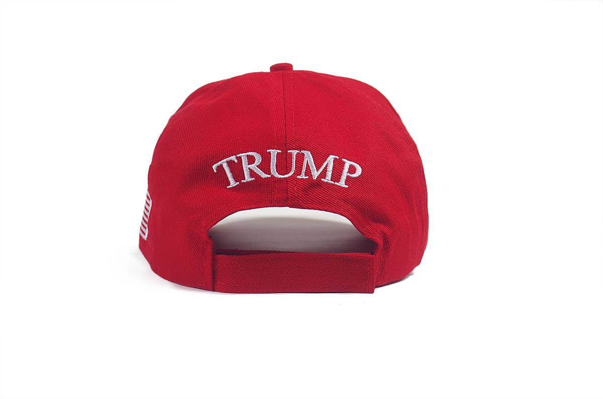 Red Make America Great Again Baseball Cap MOQ 3pcs ZK1728 for wholesale on Faire4