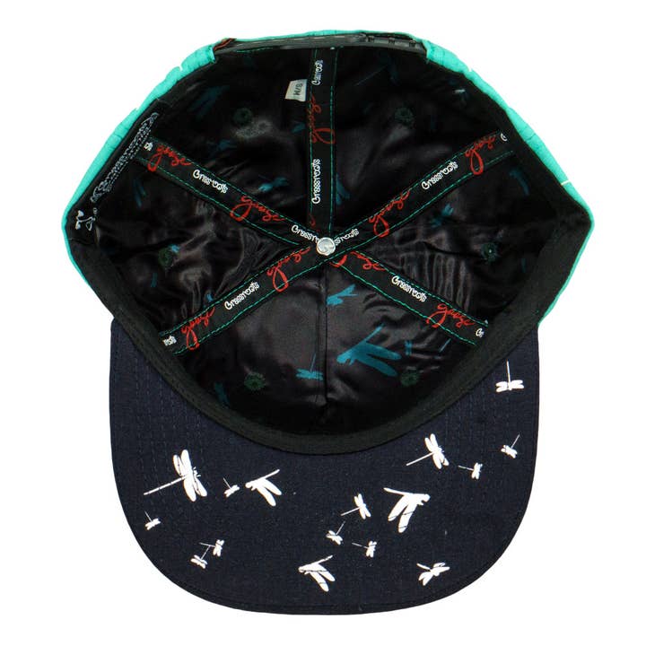 Goose Dragonfly Turquoise Snapback Hat for wholesale on Faire1