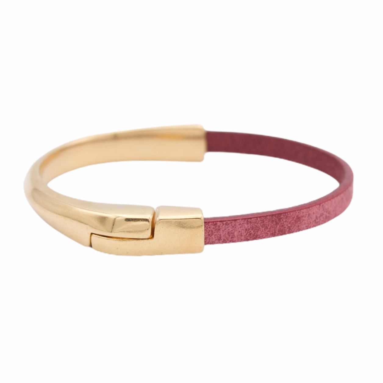 Araracuara - Wholesale Bangle Bracelet - AMACAYACÚ leather bracelet (gold) with magnetic clasp15