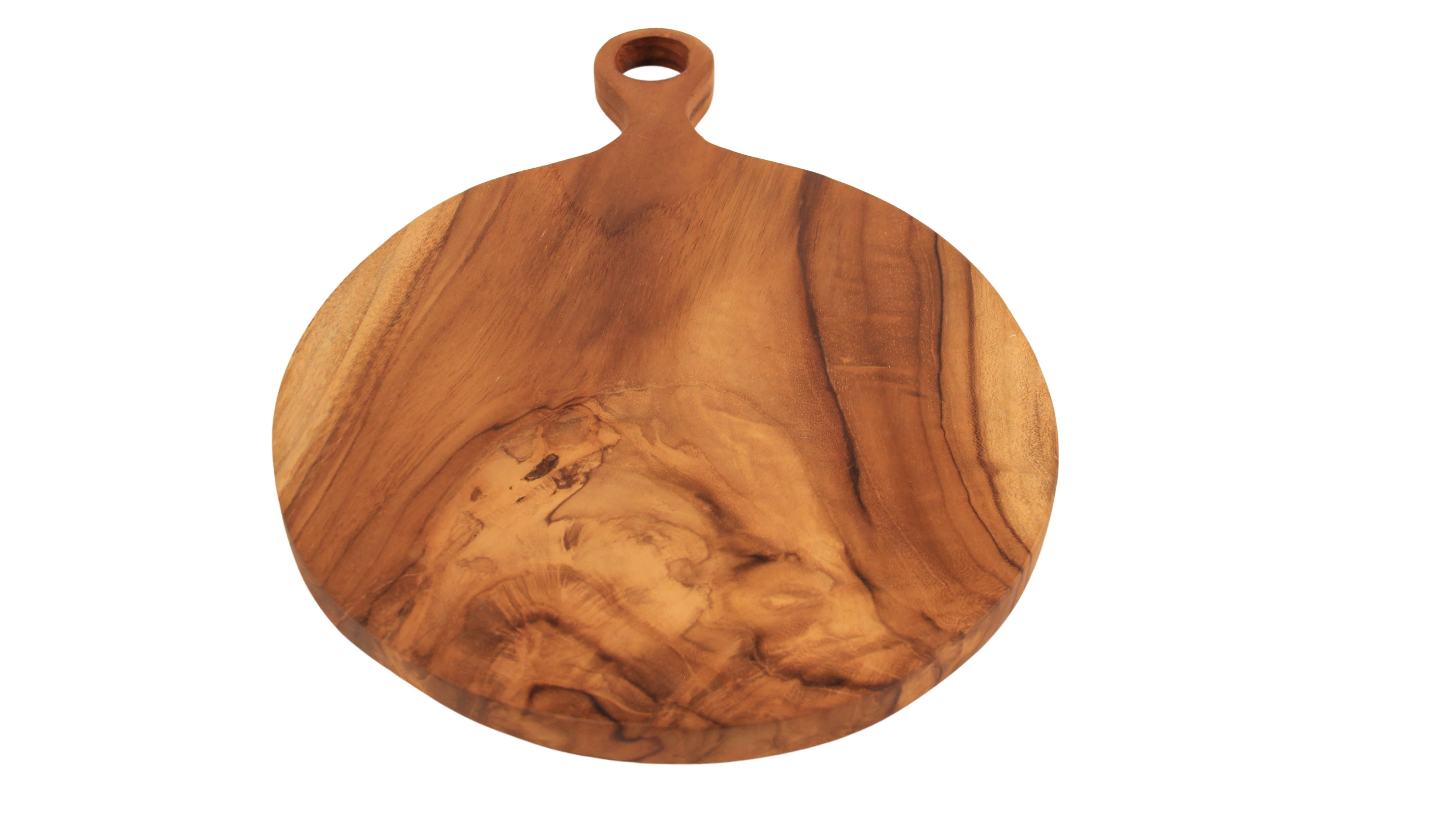 Andaluca - Wholesale Cheese Board - Round Teak Charcuterie Board3