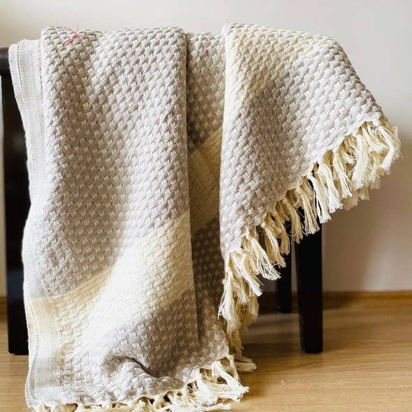 Tayf - Vendita all'ingrosso Plaid - Plaid Istanbul in cotone biologico fatto a mano5