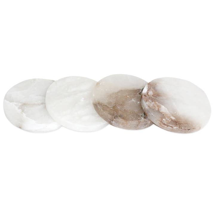 BIDKhome - Wholesale Coasters - Set of 4 Alabaster Coasters6