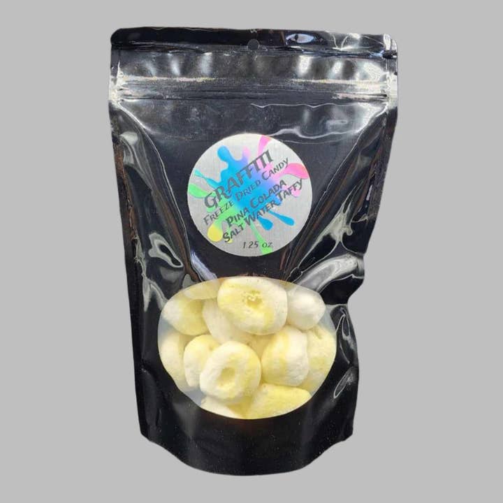 Bonbon lyophilisé à l'eau salée goût Pina Colada pour la vente par Graffiti Snacks LLC