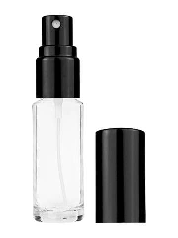 Best Bottles - Wholesale Atomizer Bottle - Cylinder Clear Bottle with Sprayer-5ml (Multiple Cap Colors)4